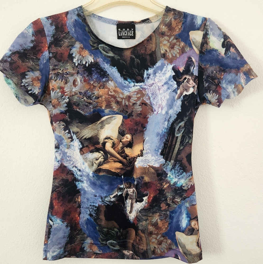 Angel Design Girl T-Shirt Size Small - Picture 9 of 17